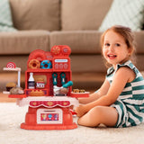 Mini Delicious Dessert 30pcs Pretend Play Set With Service Table & Desserts For Toddlers & Kids Toy