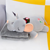 Elephant Pillow with Blanket