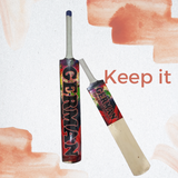 German New Edition Long Sixer Powerful Hitting Cricket light Weight Bat