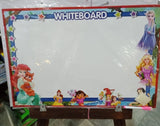 Two in 1 White Board with Black Board for Kids with Marker