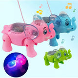 Funny Walking Clever Elephant Electric Toy For Kids - Music & Lighting