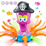 Captain Octopus Electric Interactive Toy With Music Lights Bump And Go Action