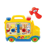Interactive Tool Truck Toys with 3 Play Modes, Light Up Buttons and Music for Kids