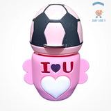 Sip in Style: Pure and Safe Feeding with Our Baby Glass Feeders Football Style 120 ML