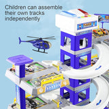 City Shuttle Fire Parking Playset Stand For kids