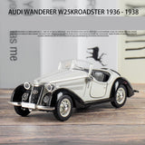 1:36 Interactive Design Audi Wanderer W25k Die-Cast Model Alloy Car With Light