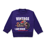 Purple Vintage Harley Printed Sweatshirt