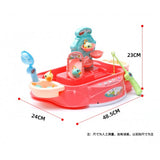 Fishing Kids Rotating Fish Game Plastic Parent-Child Interactive Table Games Hand-Eye Coordination Toys
