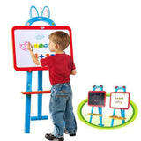 3 In 1 Hello Kitty Learning Easel With White Magnetic, Chalk And Paper Clip Board