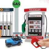 KIDS GAS PUMP TOY FOR BOYS GIRLS ALLOY SIMULATION GASS STATION TAXI CAR MODEL FOR CHILDREN EDUCATIONAL TOYS WITH SOUND LIGHT