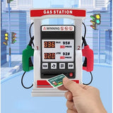 KIDS GAS PUMP TOY FOR BOYS GIRLS ALLOY SIMULATION GASS STATION TAXI CAR MODEL FOR CHILDREN EDUCATIONAL TOYS WITH SOUND LIGHT