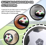 SOCCER BALL KIDS TOY AIR FLOATING SOCCER BALL WITH LED LIGHT SOFT BUMPER INDOOR OUT DORR HOVER BALL GAME