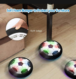 SOCCER BALL KIDS TOY AIR FLOATING SOCCER BALL WITH LED LIGHT SOFT BUMPER INDOOR OUT DORR HOVER BALL GAME