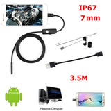 3.5M 7mm Endoscope Camera HD With 6 LED Soft Cable Android PC