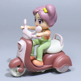 Cartoon Mini Interia Function Funny Motorbike Toy With 360 Degree Rotation Turn Up Function