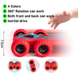 Friction Powered Car Toys, Double-sided Stunt Flip