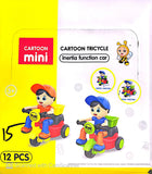 Cartoon trycyle fun bicycle mini car top material