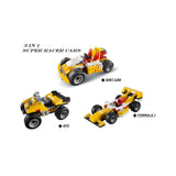 121Pcs Architect Super Racer 3-In-1 DIY Construction Building Blocks Set Toy