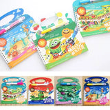 Water Painting Coloring Books For Children, Dinosaur Water Toys Reusable Crafts Book With Pen For Toddlers And Kids – Each Set (random)