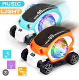 Transparent Car With Flashing Lights And Sound Musical Car