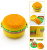 1 Pc Round Cute Burger Shape Lunch Box Perfect For School Kids