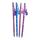 Jumbo Size Pencil 12 Pcs Set With Eraser And Sharpner For Kids
