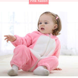 Baby Fleece One Piece Pink Rabbit Romper 0-24 Months