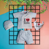 Baby Infant I Love Nana 4 Piece Suit Set