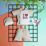 Baby Infant I Love Nani 4 Piece Suit Set