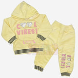 Velvet fleece suit for girls