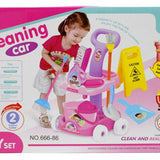 BABY CLEANING CAR TOY FOR KIDS PLAYING HOME CLEANING