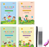 4 pcs set magic practice copybook for kids
