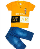 2 pcs kids shirt and and short for boys
