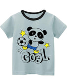 Kids mania-kids soft cotton t-shirt panda goal
