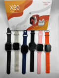 X90 Ultra 49mm Smart Watch With Earbuds Earphone Fashion Band Smartwatch (random Colour)