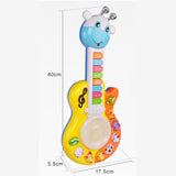 Electronic Guitar Piano Instrument Multi-Function Lighting Teaching Animal Enlightenment Baby Toy