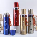 800ml Stylish Double Layer Stainless Steel Thermos Vacuum Insulated Bottle