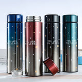 500ml Stainless Steel Starry Sky Gradient LED Temperature Display Thermos Vacuum Insulated Bottle