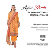 🏵️ayna Doria By Jaffrani Textile 03 Piece Lawn Doria Collection 2024🏵️
