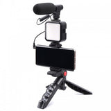 Multifunctional Professional Vlogging Kit With Video Light & Phone Holder