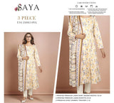Saya Lawn | Unstitched Original 3pc Printed New Collection Casual Wear