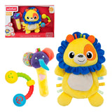 Colorful Friendly Lion Comforter and Soft Rattle Set toy For Kids