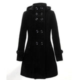Women’s Hooded Double Breasted Trench