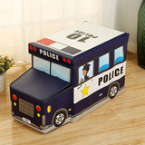 Bus Shape Toy Box With Chair